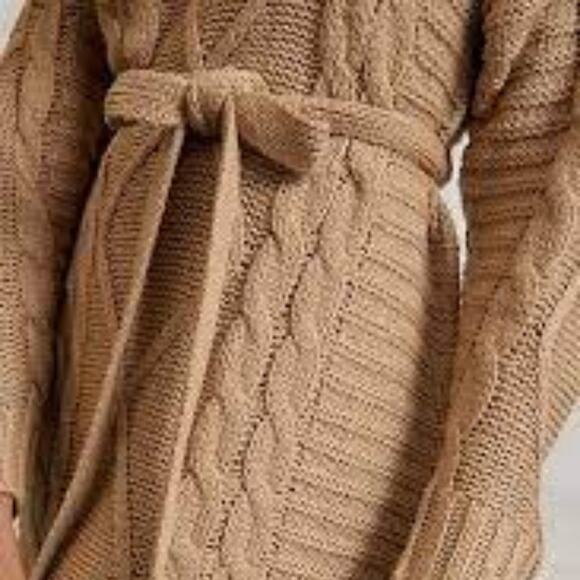 Anthropologie Amadi Cedar Cable-Knit Sweater Dress - Picture 6 of 14